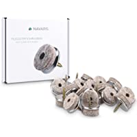 Navaris Pack de 20x almohadilla de fieltro para sillas - Set de tacos acolchados con tornillo para mesas - Amortiguador…